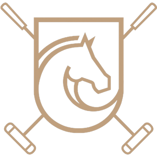 Brasão do Polo Social Verse: escudo com cavalo e tacos